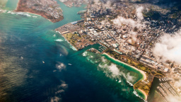 Aerial View Of Honolulu, Hawaii, US
