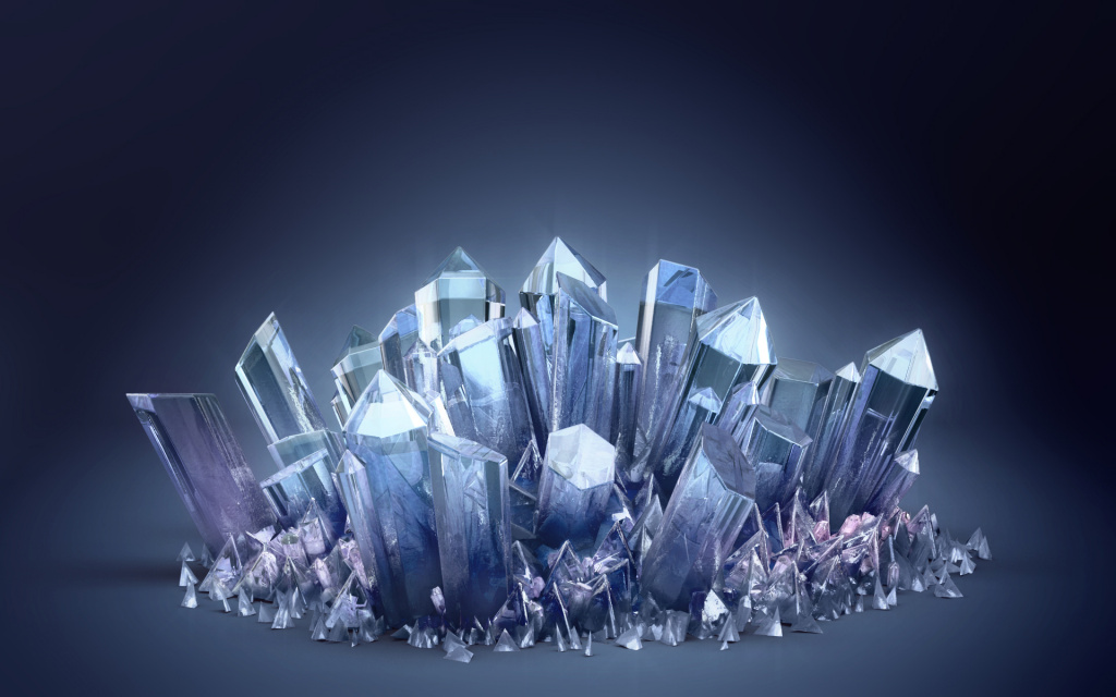 Crystals HD Wallpaper