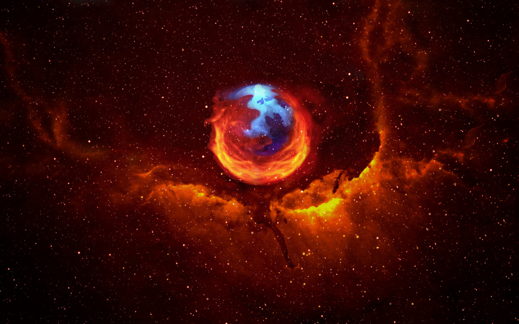 Firefox Nebula HD Wallpaper