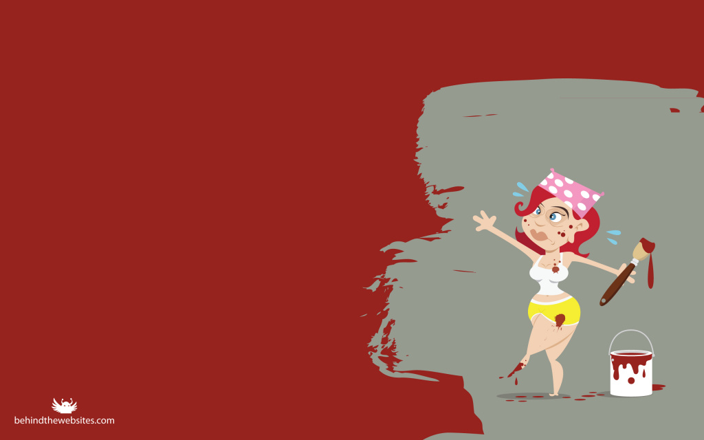 Painting - Girl Cartoon HD Wallpaper