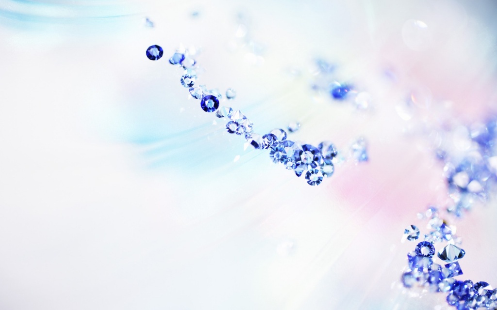 Blue Crystals HD Wallpaper