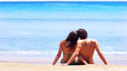 Romantic Couple On Beach